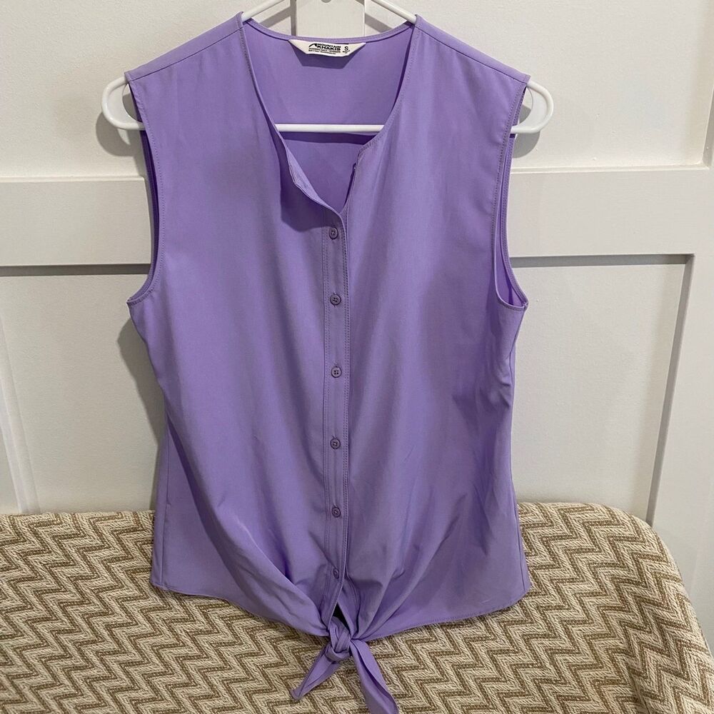 Mountain Khakis Jackson Hole Women’s Rose Sleeveless Shirt Purple Size Small